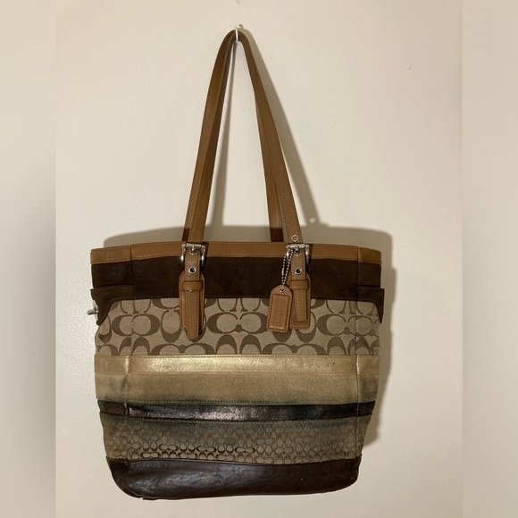 Coach Tote No. F11529 VINTAGE PATCHWORK EDITION shoulderbag and Wallet set - Picture 2 of 10